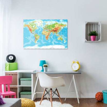 MAP OF DIVERSITY Horizontal Canvas Print