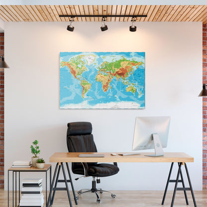 MAP OF DIVERSITY Horizontal Canvas Print