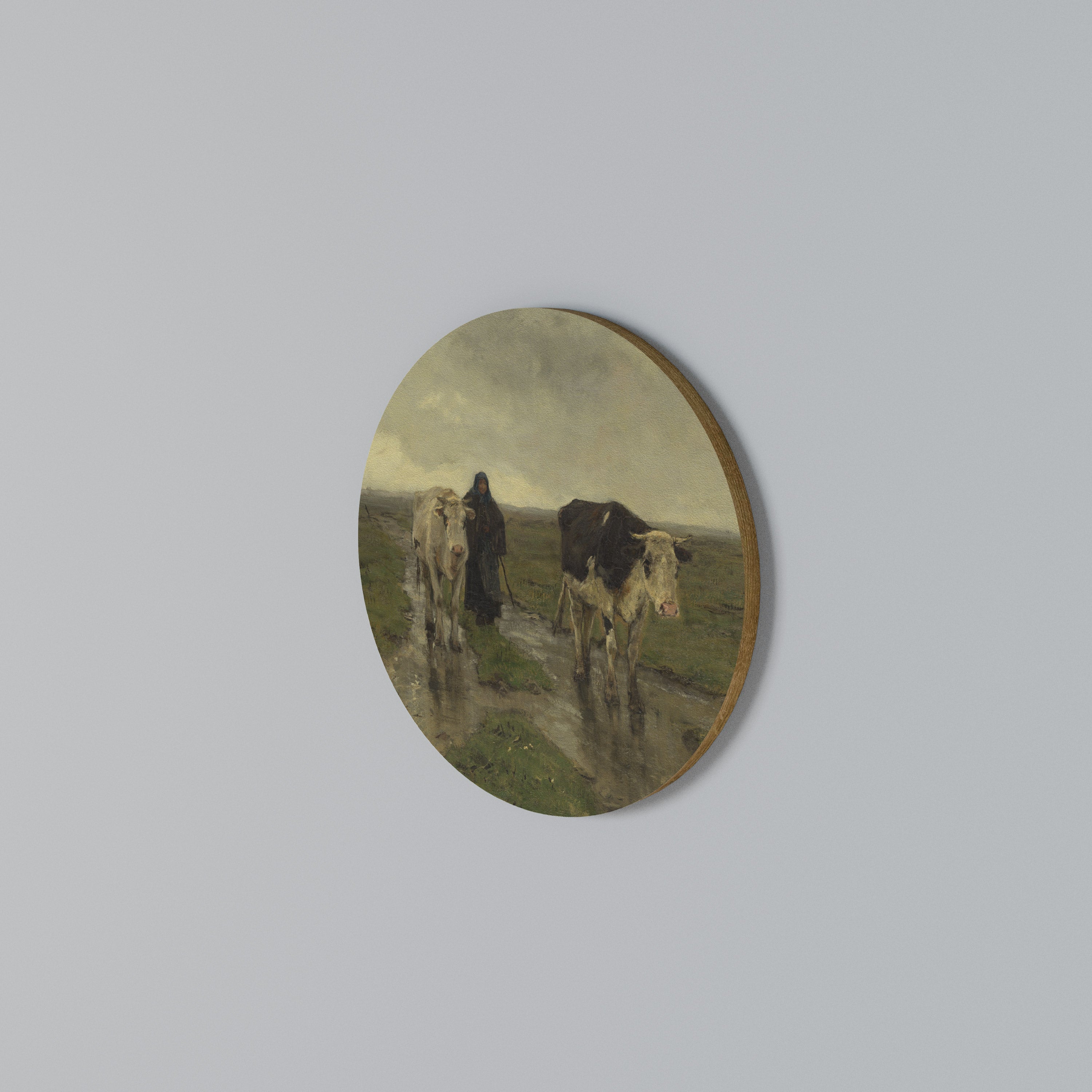 RAINY REFLECTIONS Round Wall Art