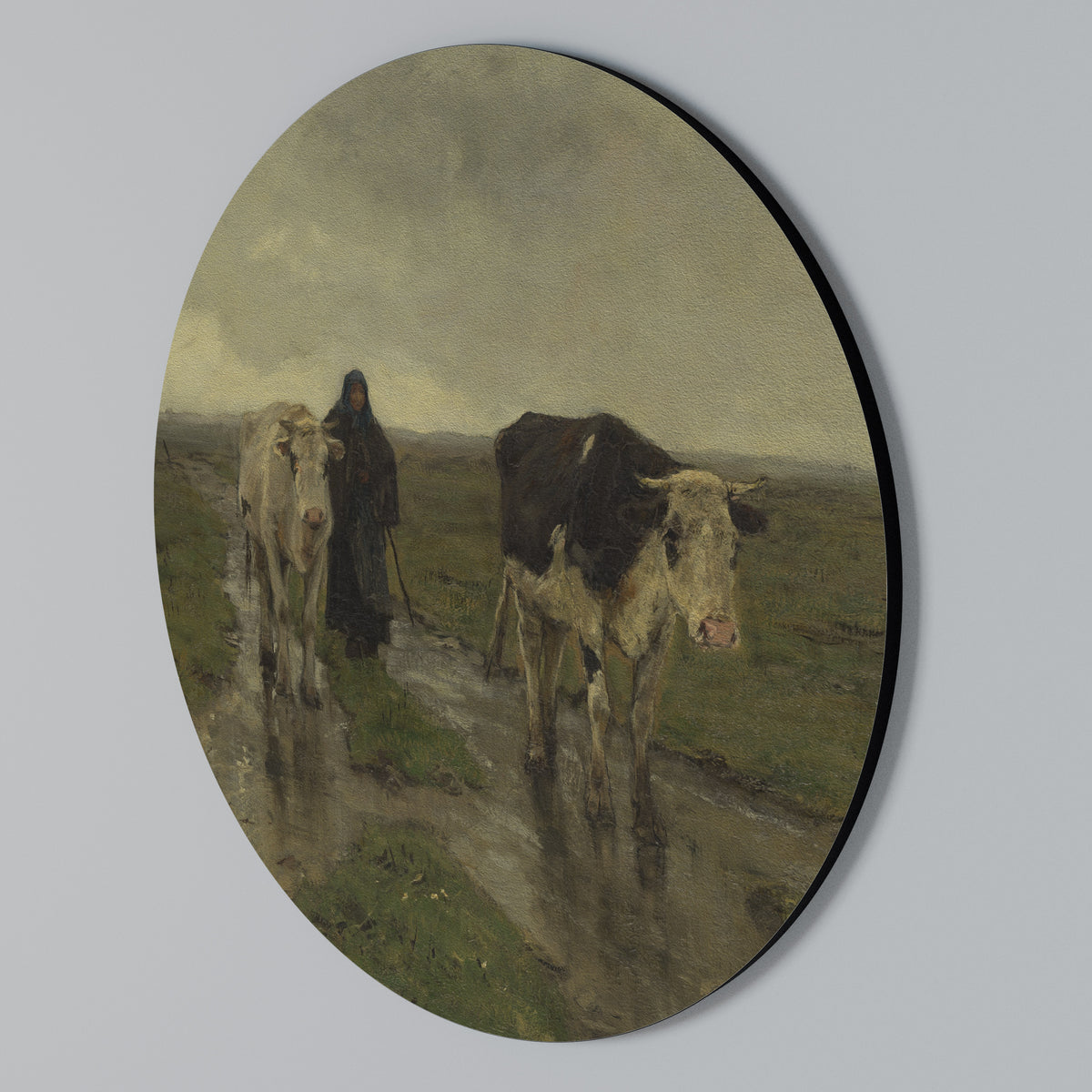 RAINY REFLECTIONS Kulatá nástěnná dekorace