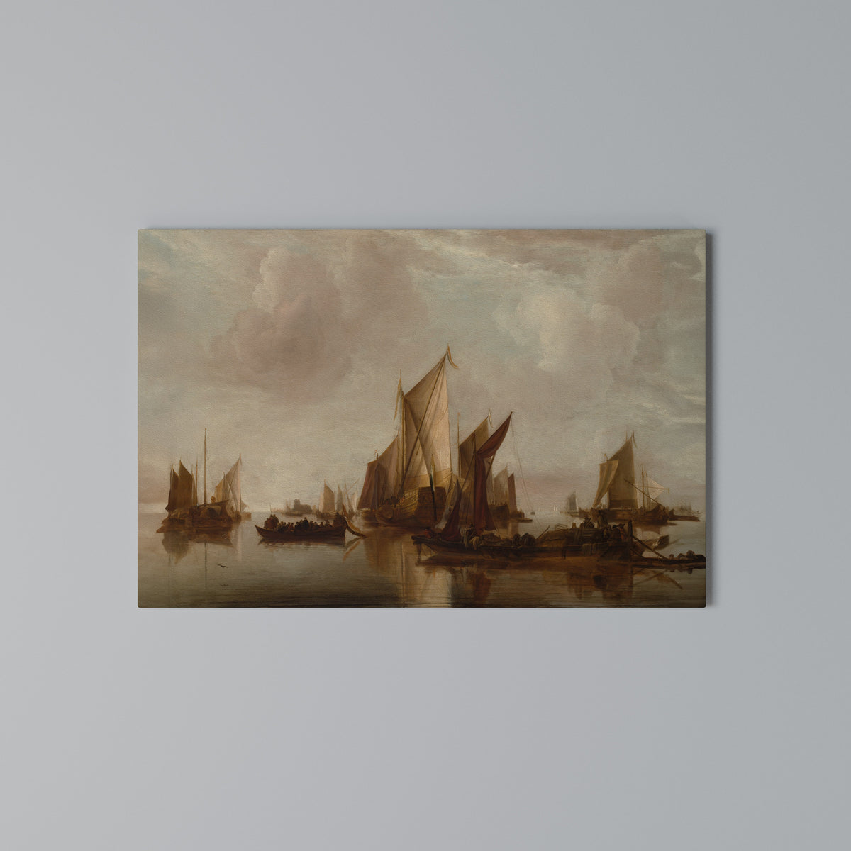 SAILS IN SERENITY Horizontal Canvas Print