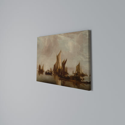 SAILS IN SERENITY Horizontal Canvas Print