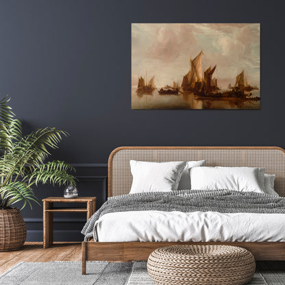 SAILS IN SERENITY Horizontal Canvas Print