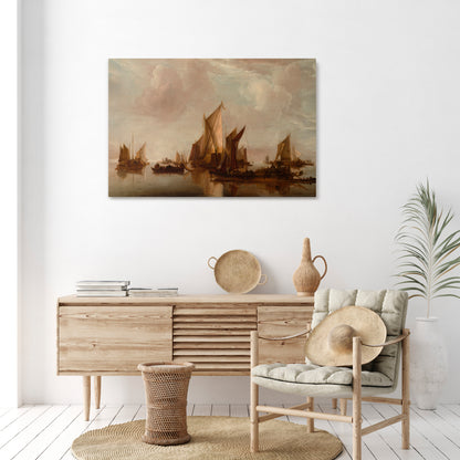 SAILS IN SERENITY Horizontal Canvas Print