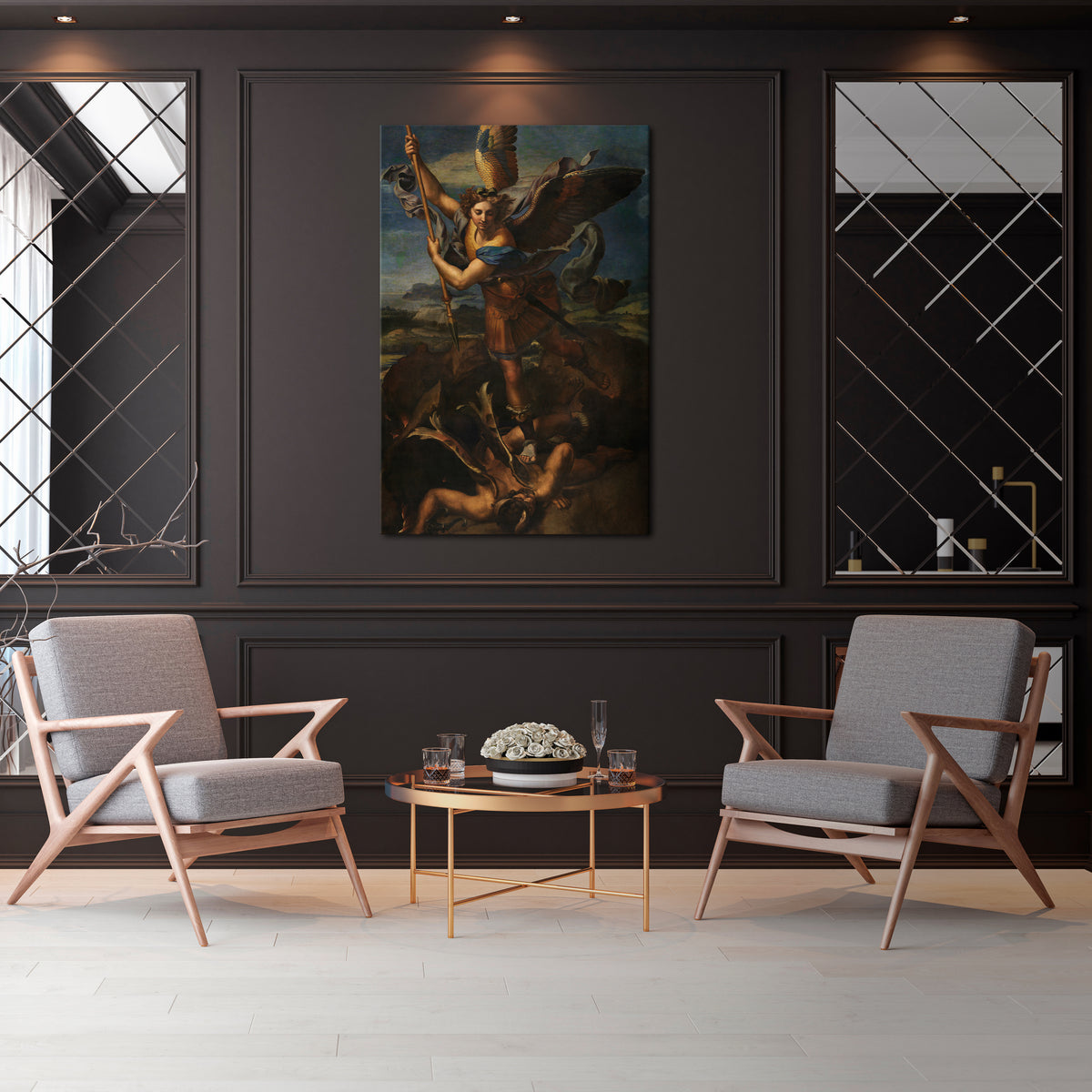 FURY AND FAITH Vertical Canvas Print