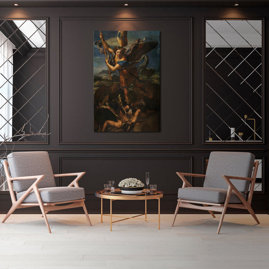 FURY AND FAITH Vertical Canvas Print