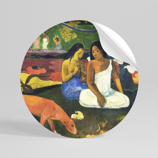 AREAREA BY GAUGUIN Kulatá samolepka