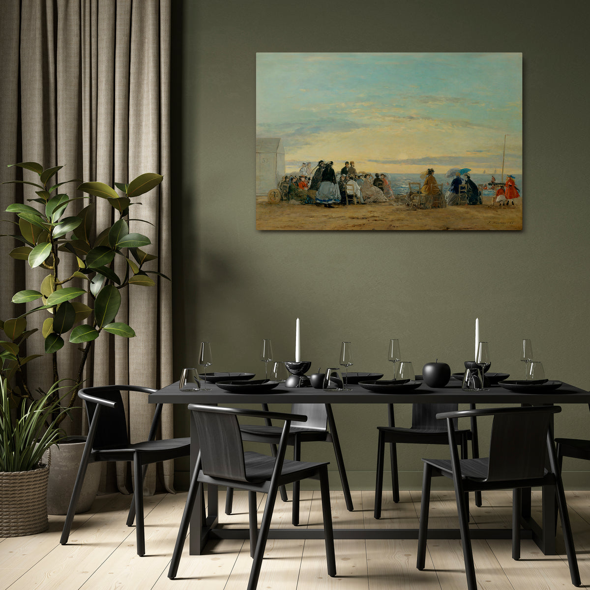 CHARMING COASTAL MOMENTS Horizontal Canvas Print