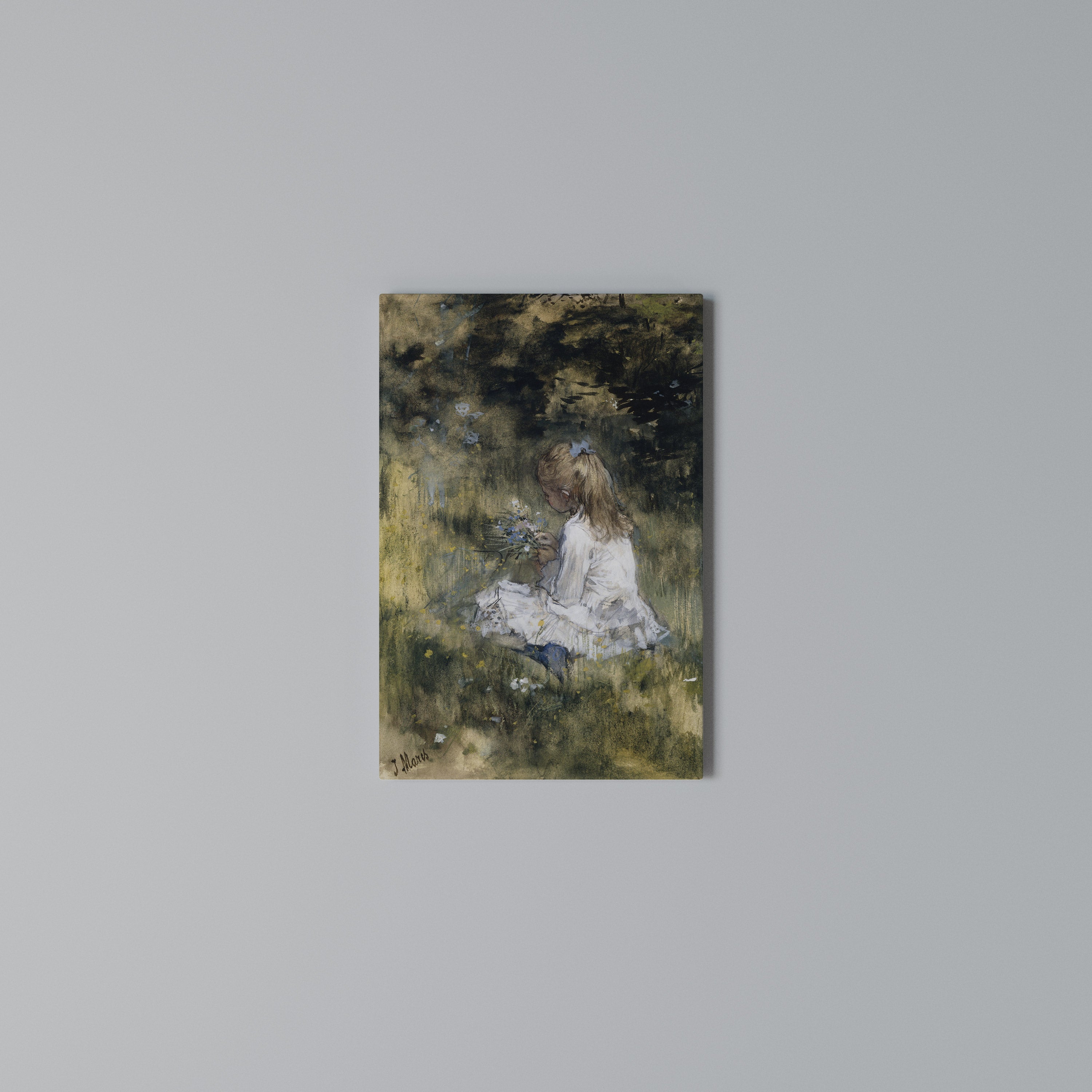 GATHERING SERENITY Vertical Canvas Print