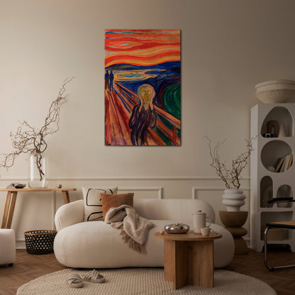 THE SCREAM Vertical Canvas Print