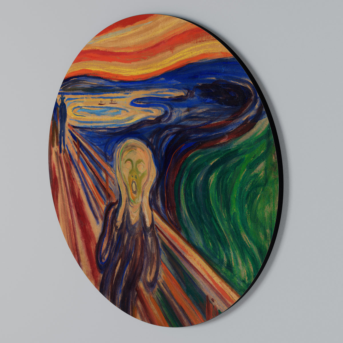 THE SCREAM Kulatá nástěnná dekorace