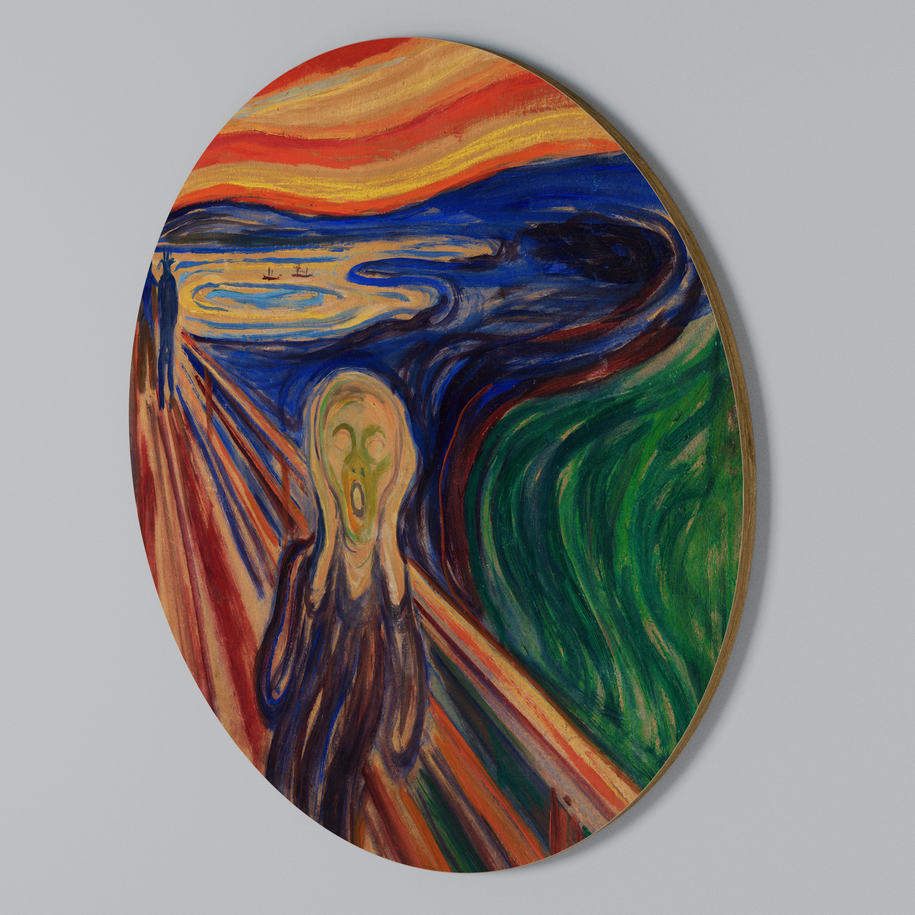THE SCREAM Round Wall Art