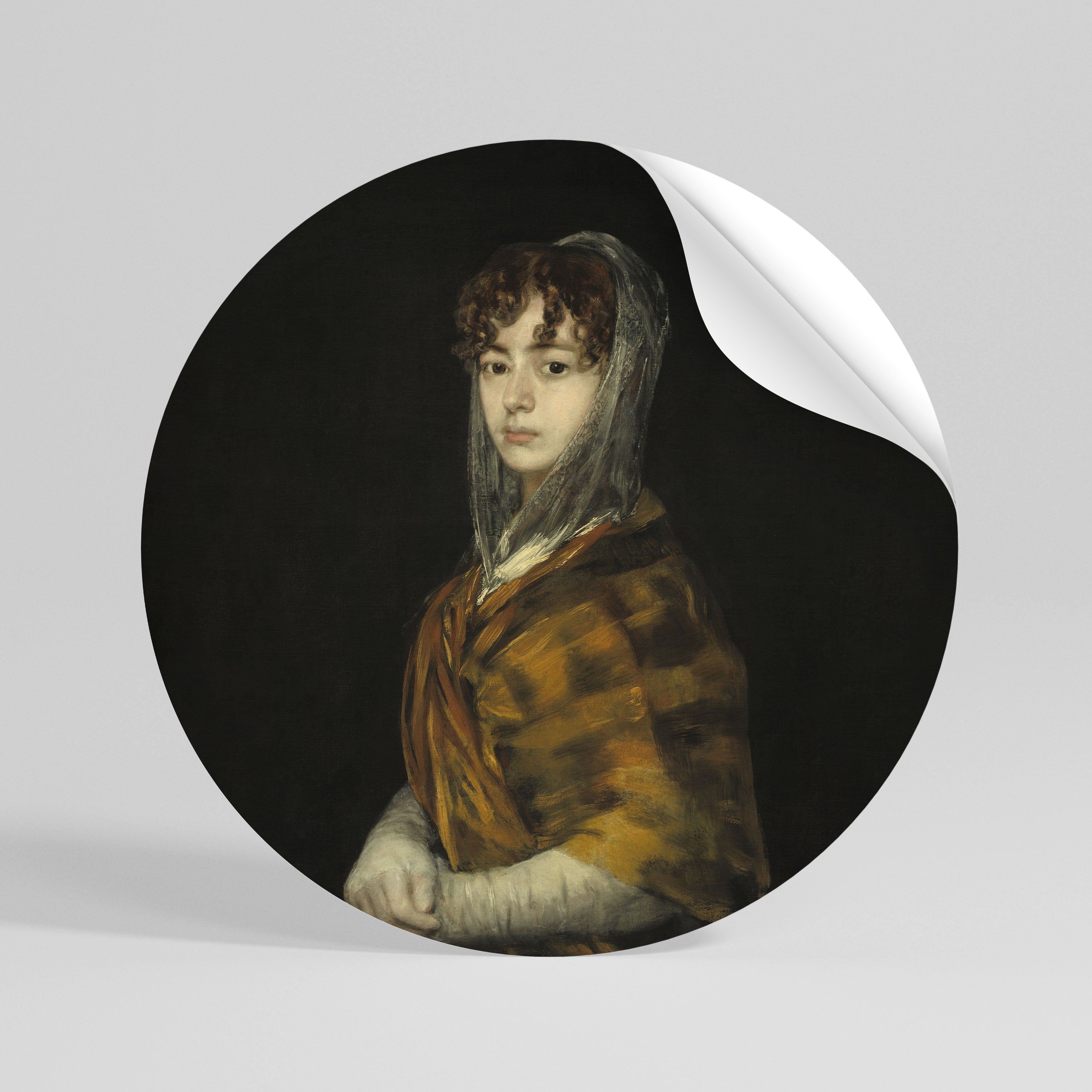 WHISPERS OF HISTORY Kulatá samolepka