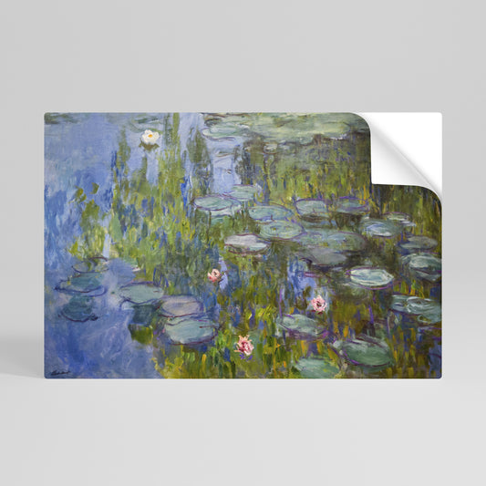 WATER LILIES Vodorovný samolepicí plakát