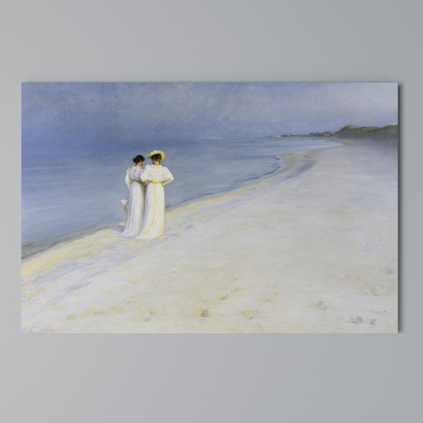 SUMMER EVENING ON SKAGEN'S BEACH Horizontal Canvas Print