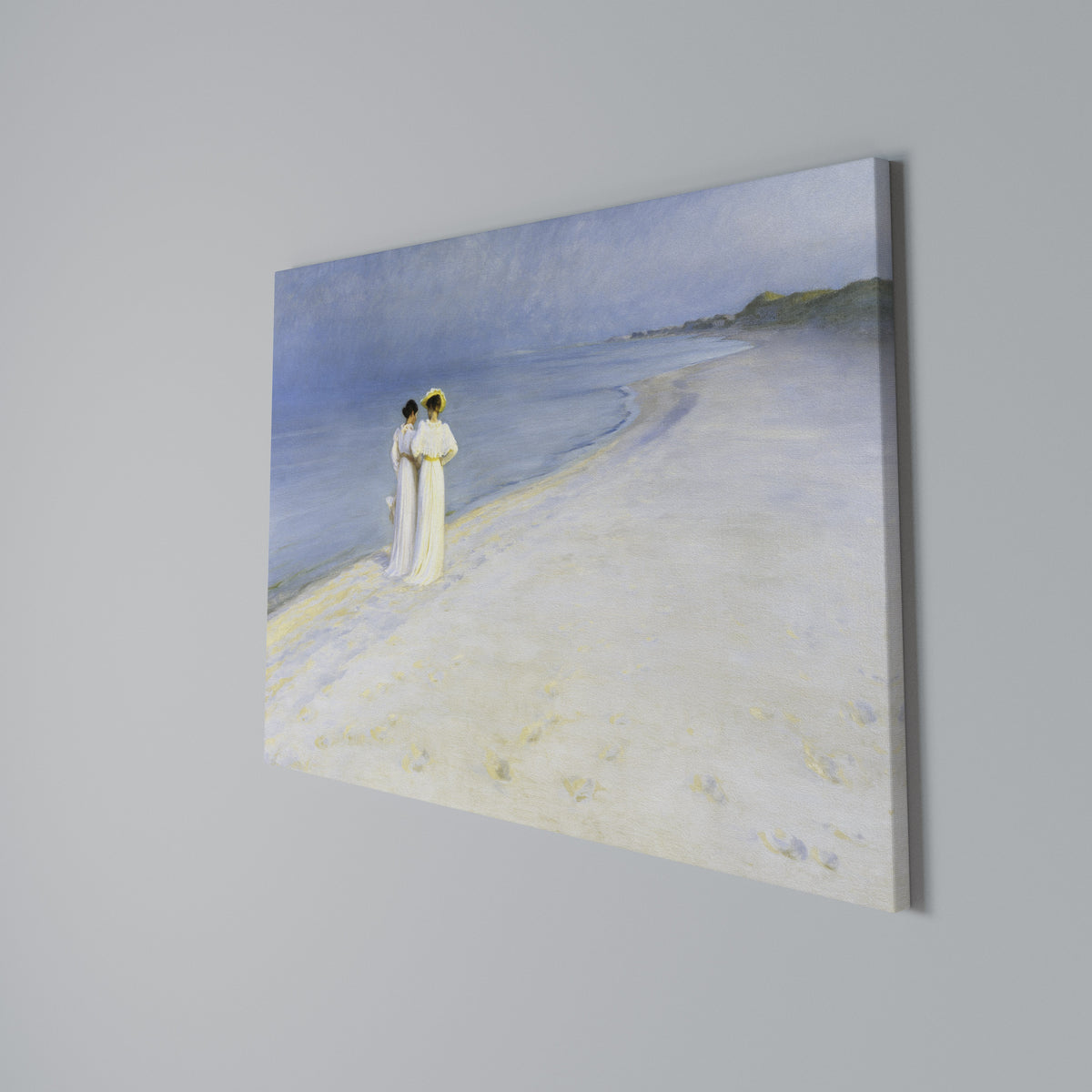 SUMMER EVENING ON SKAGEN'S BEACH Horizontal Canvas Print