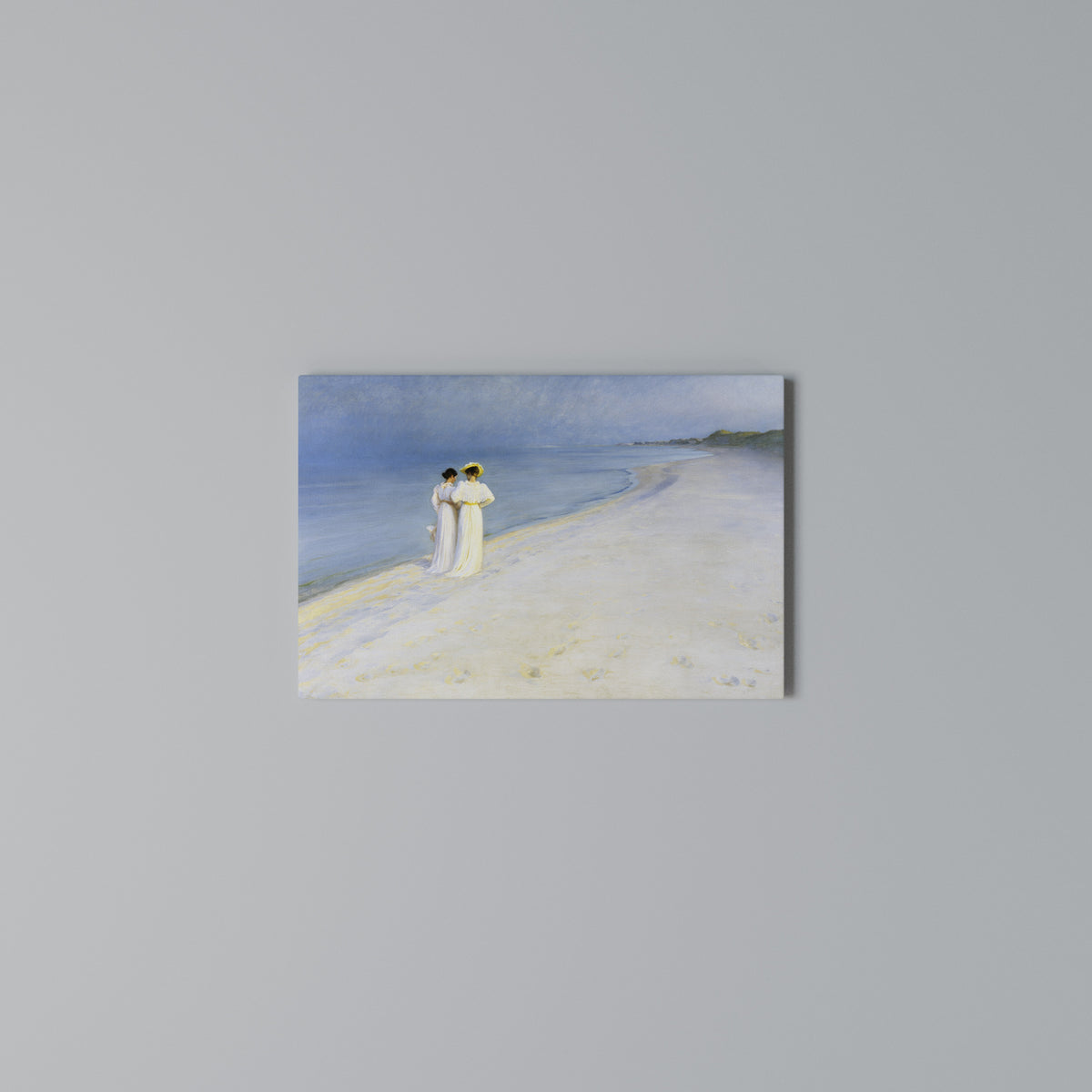 SUMMER EVENING ON SKAGEN'S BEACH Horizontal Canvas Print
