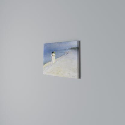 SUMMER EVENING ON SKAGEN'S BEACH Horizontal Canvas Print