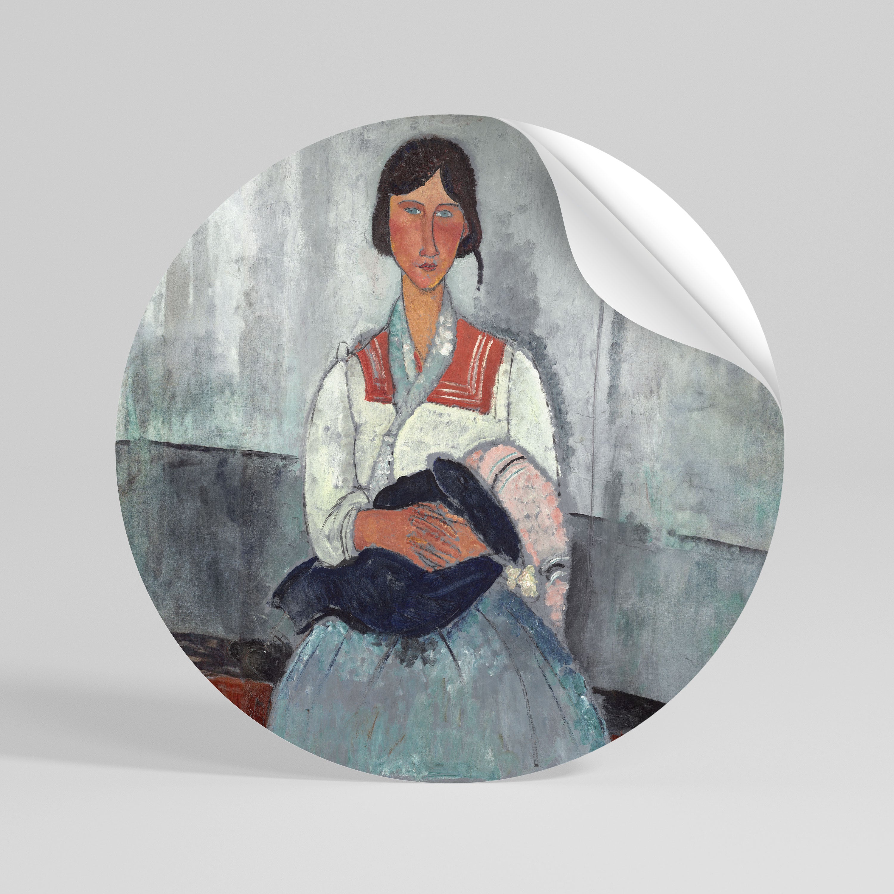 A MOMENT IN TIME Kulatá samolepka