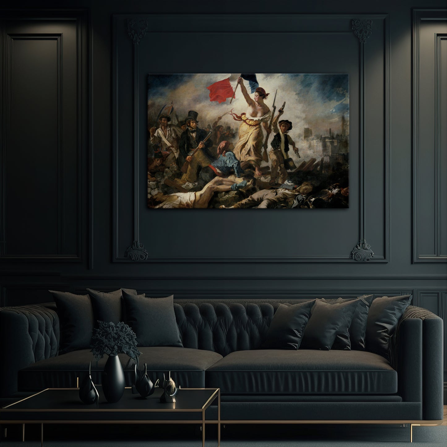 LIBERTY LEADING THE PEOPLE Horizontal Canvas Print