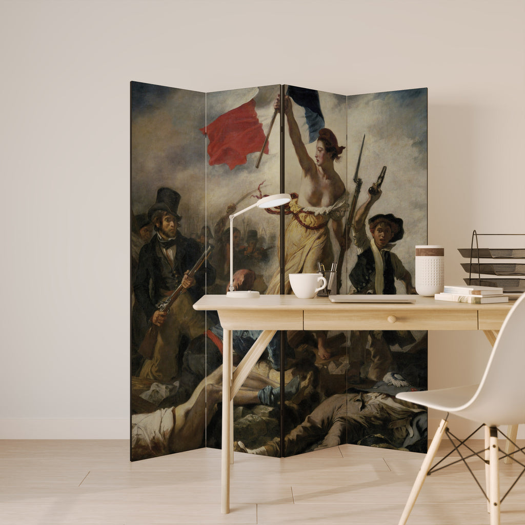 LIBERTY LEADING THE PEOPLE 4-Panel Room Divider