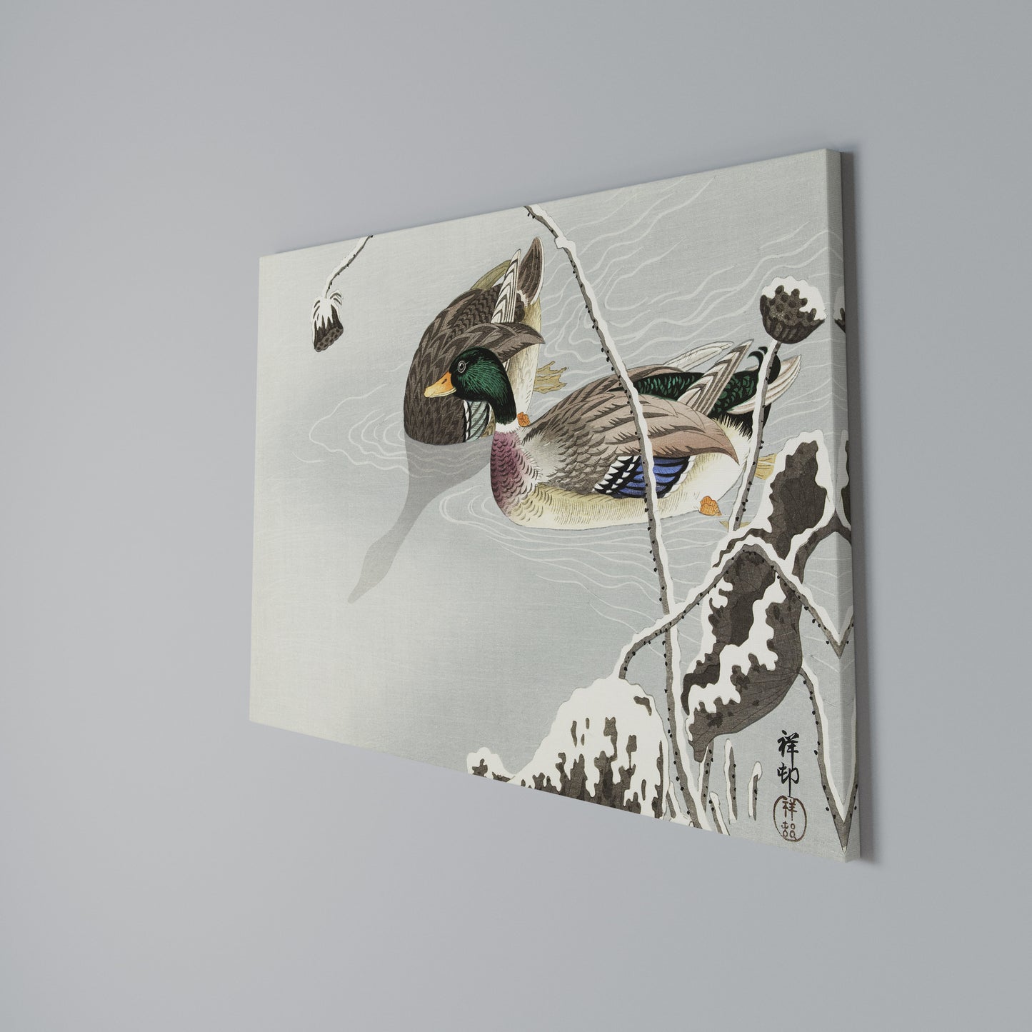 DANCE OF DUCKS Horizontal Canvas Print
