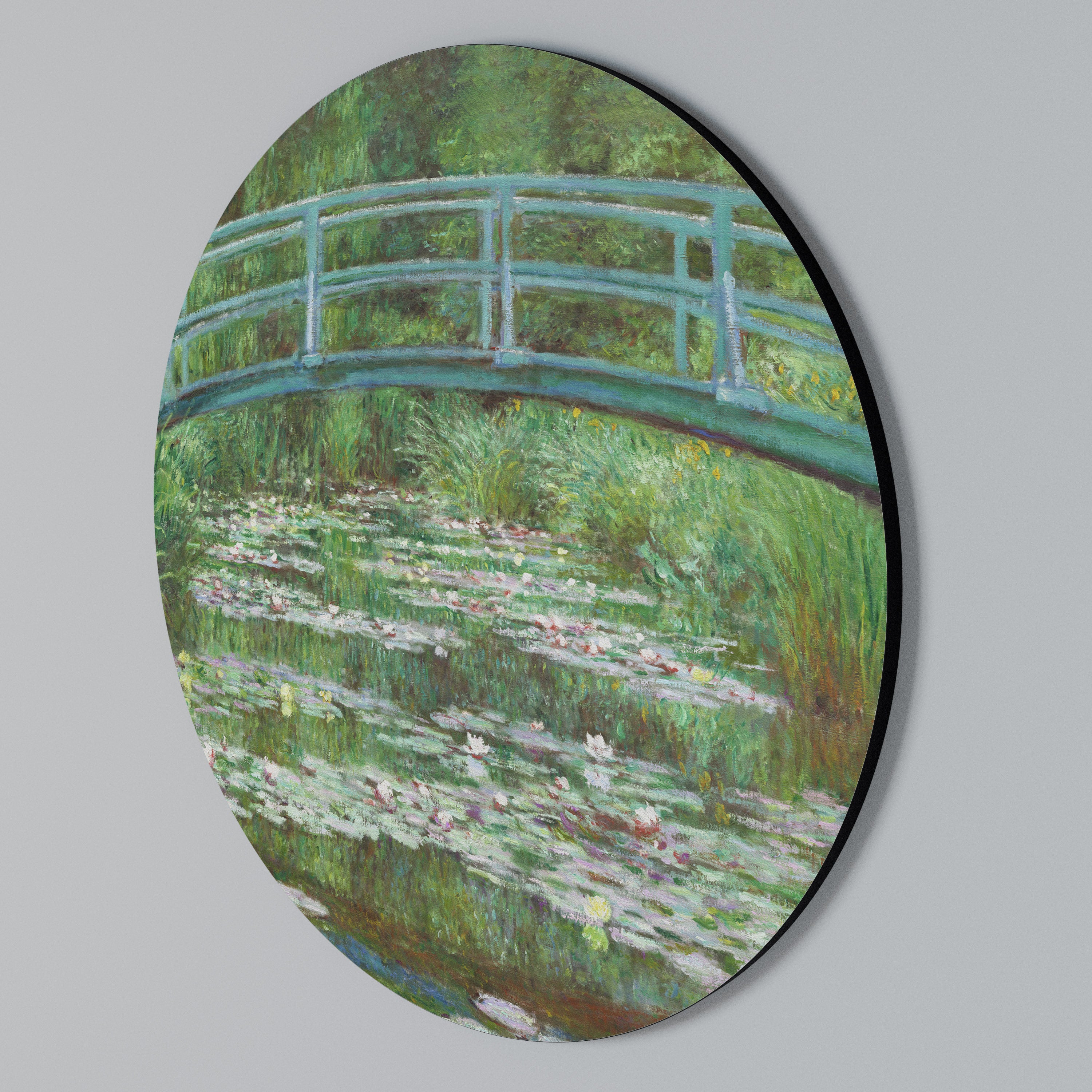 JAPANESE FOOTBRIDGE Round Wall Art
