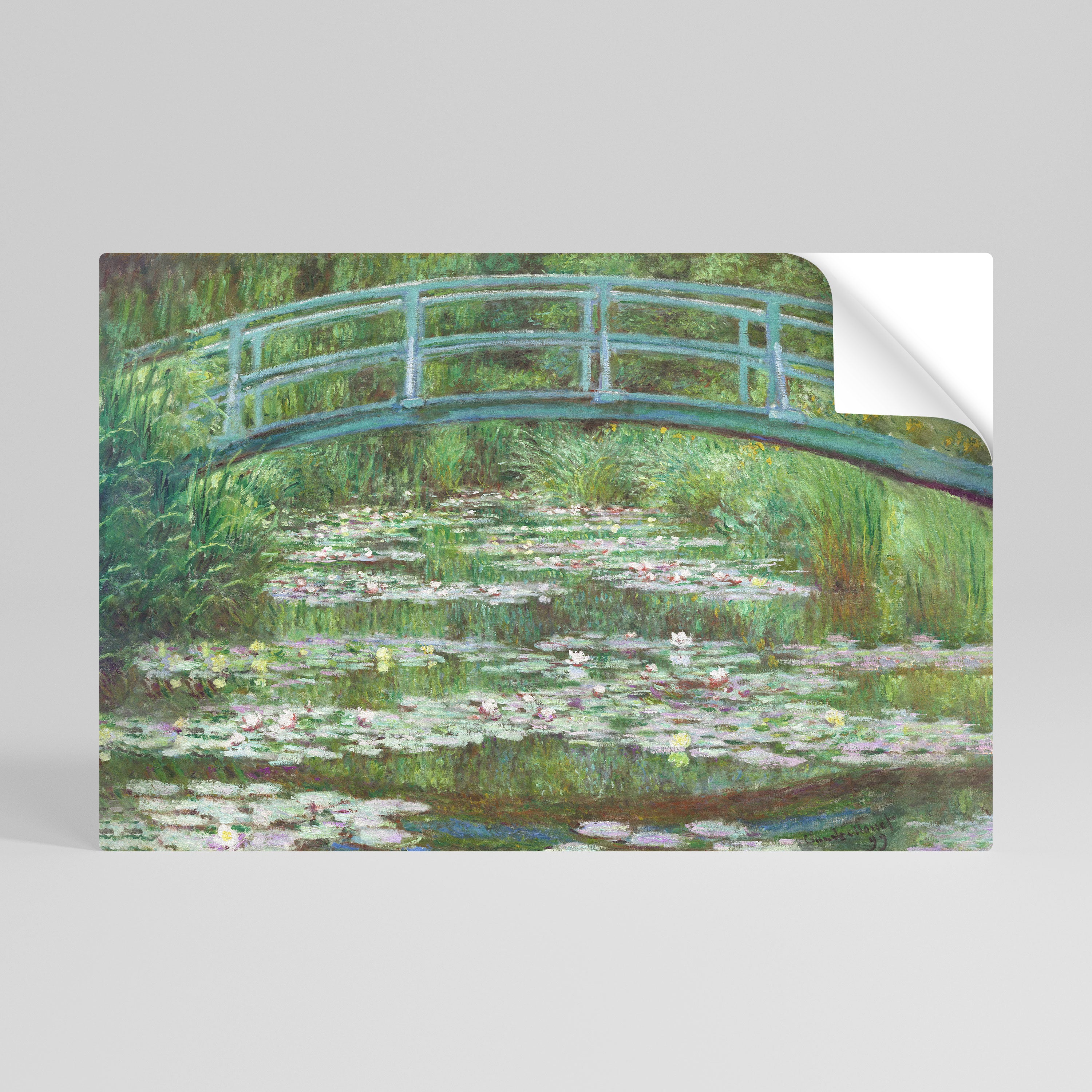 JAPANESE FOOTBRIDGE Peel and Stick Horizontal Poster