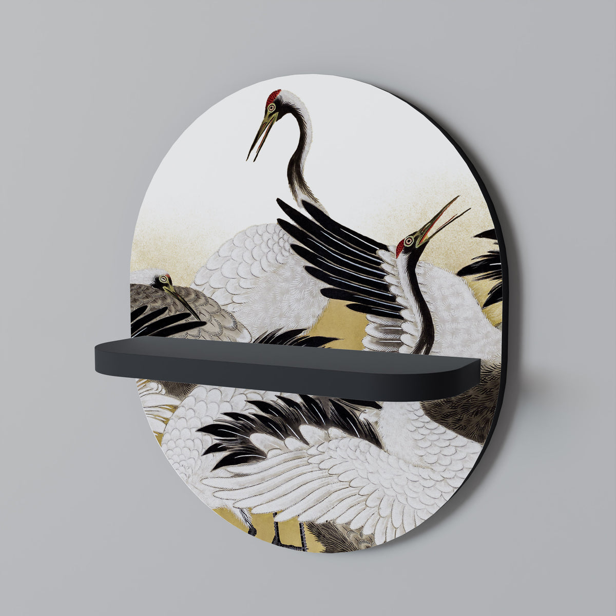 JAPANESE FLOCK OF CRANES Designová police
