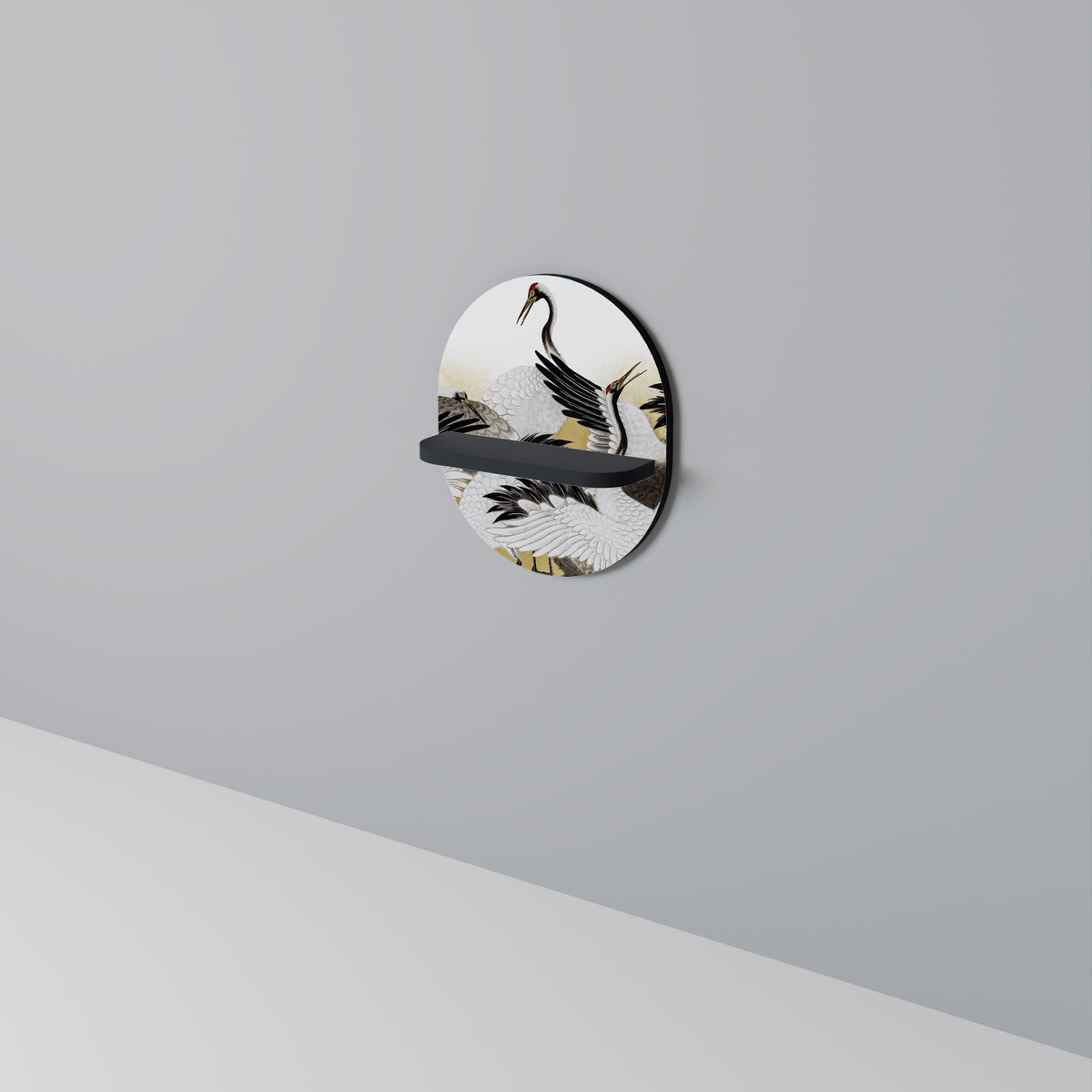 JAPANESE FLOCK OF CRANES Designová police