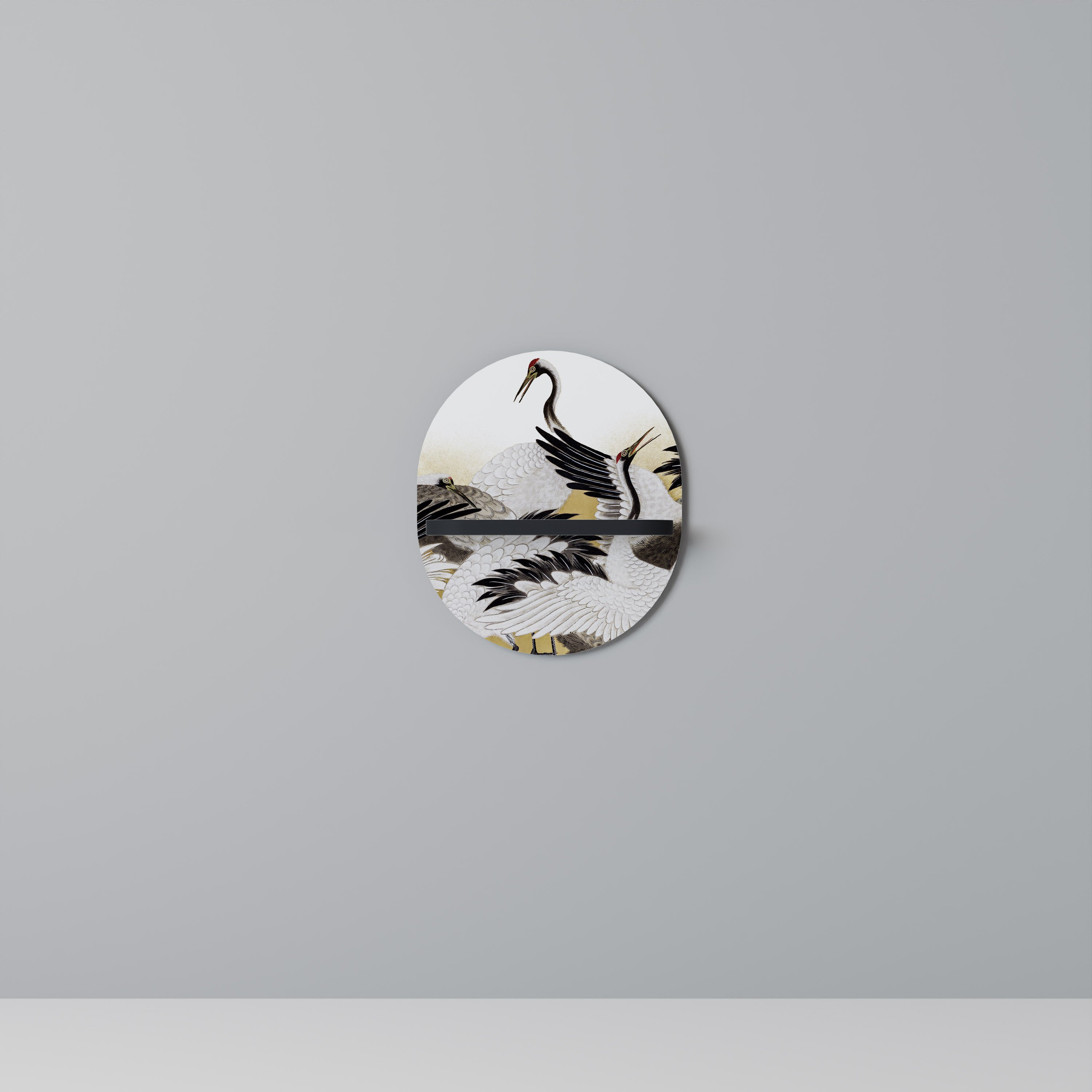 JAPANESE FLOCK OF CRANES Designová police