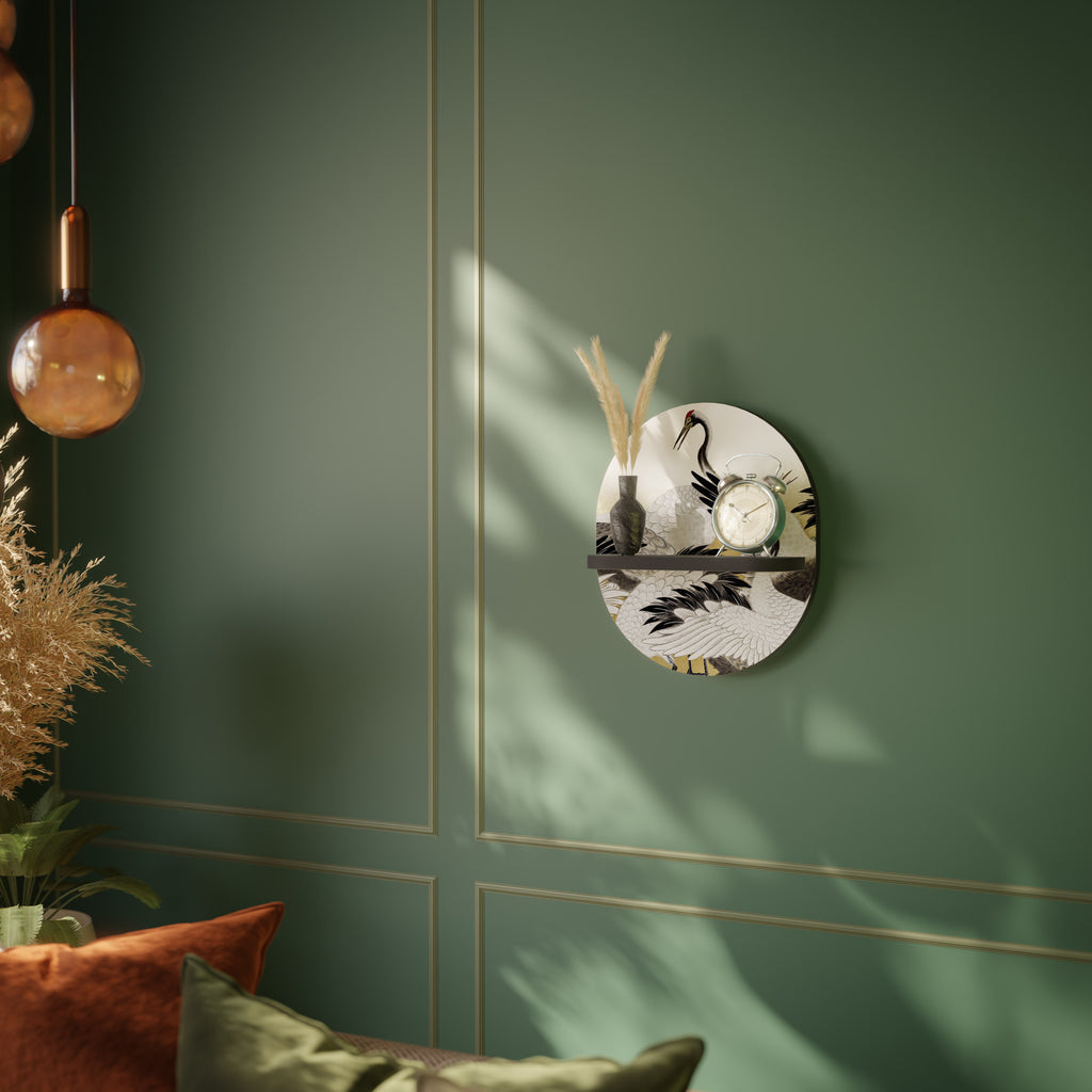 JAPANESE FLOCK OF CRANES Designová police