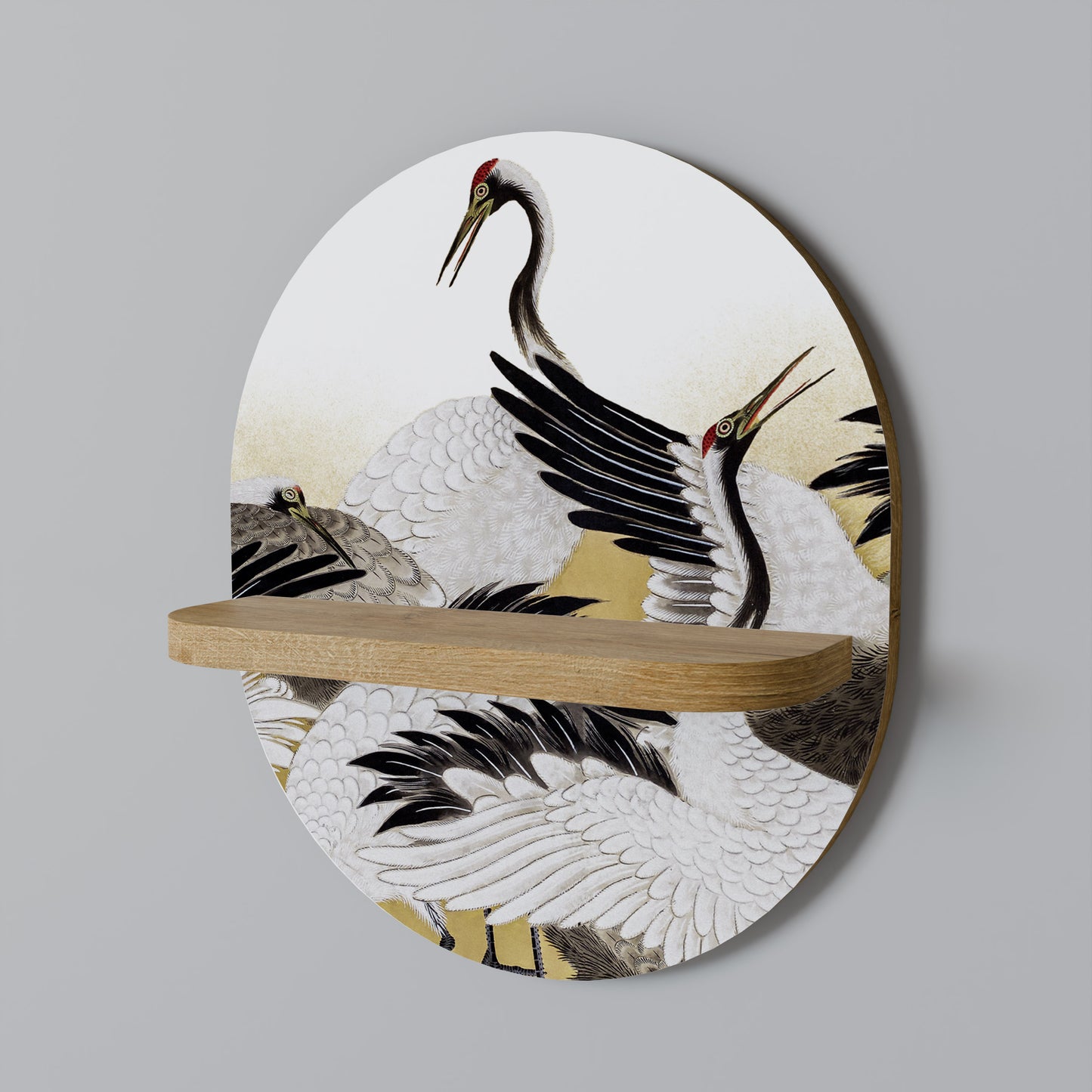 JAPANESE FLOCK OF CRANES Designová police