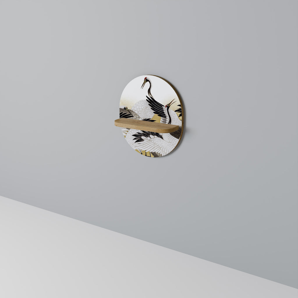 JAPANESE FLOCK OF CRANES Designová police