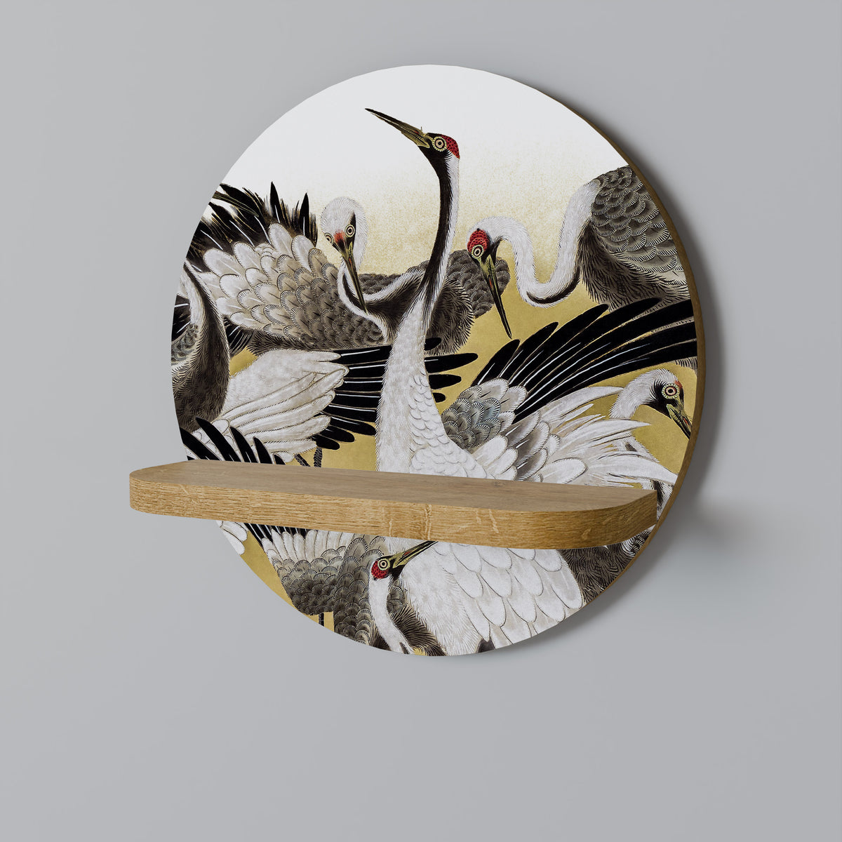 JAPANESE FLOCK OF CRANES Designová police