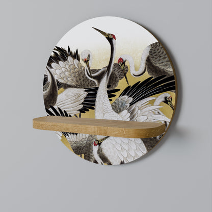 JAPANESE FLOCK OF CRANES Designová police