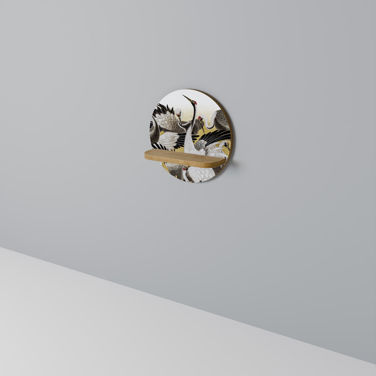 JAPANESE FLOCK OF CRANES Designová police