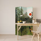 VIRGIN FOREST WITH SUNSET 3-Panel Room Divider