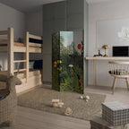 VIRGIN FOREST WITH SUNSET 3-Panel Room Divider