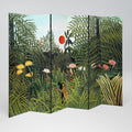 VIRGIN FOREST WITH SUNSET 6-Panel Room Divider