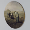 THE GLEANERS Round Wall Art
