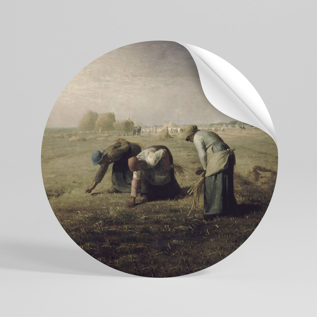 THE GLEANERS Kulatá samolepka