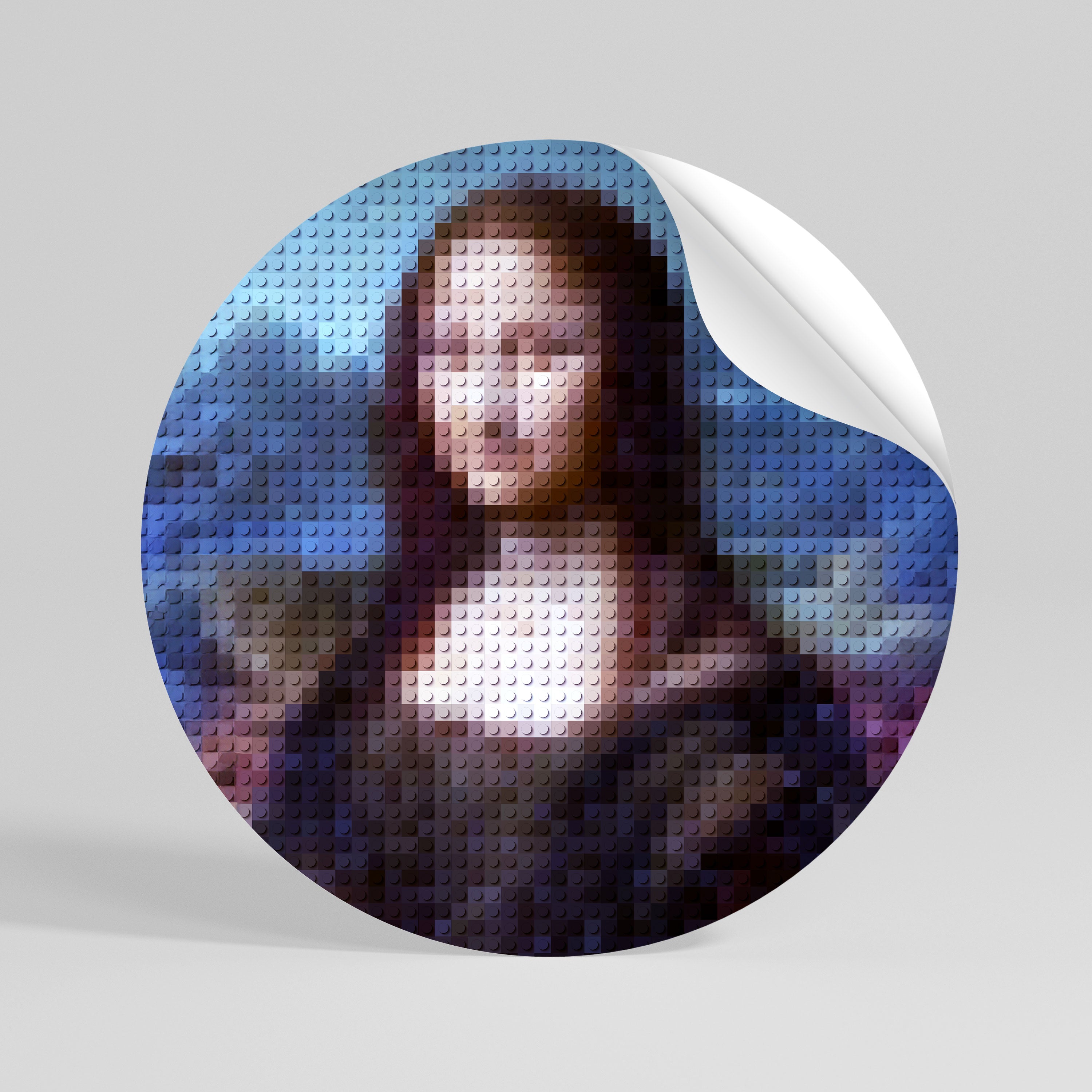 CONSTRUCTIVE ART Kulatá samolepka