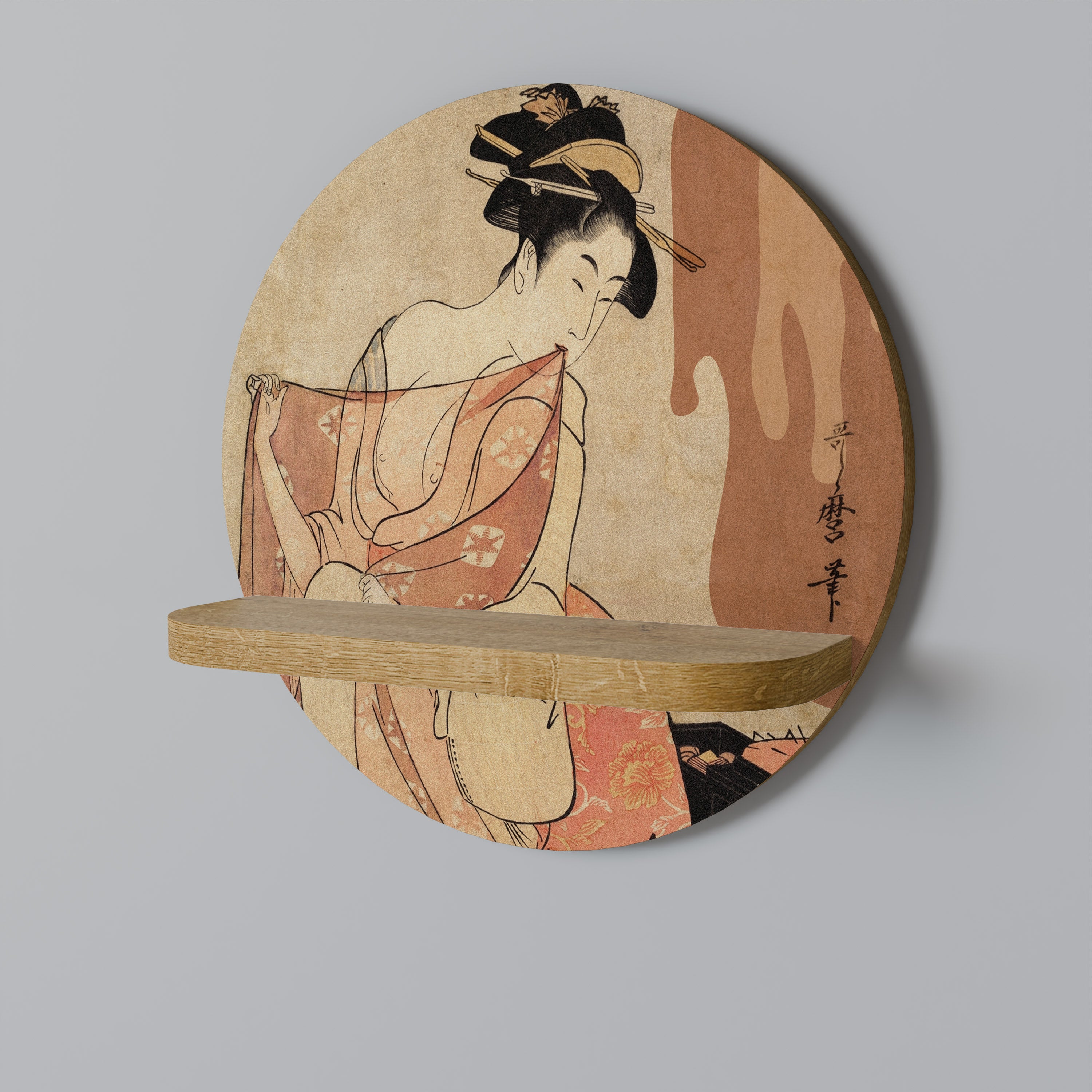 WOMAN, CAT AND EXTRA BROWN Designová police