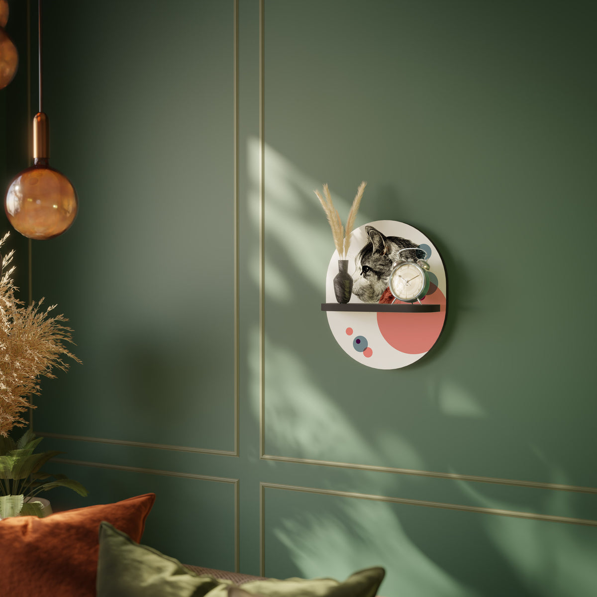 BUBBLE CAT SKETCH Designová police