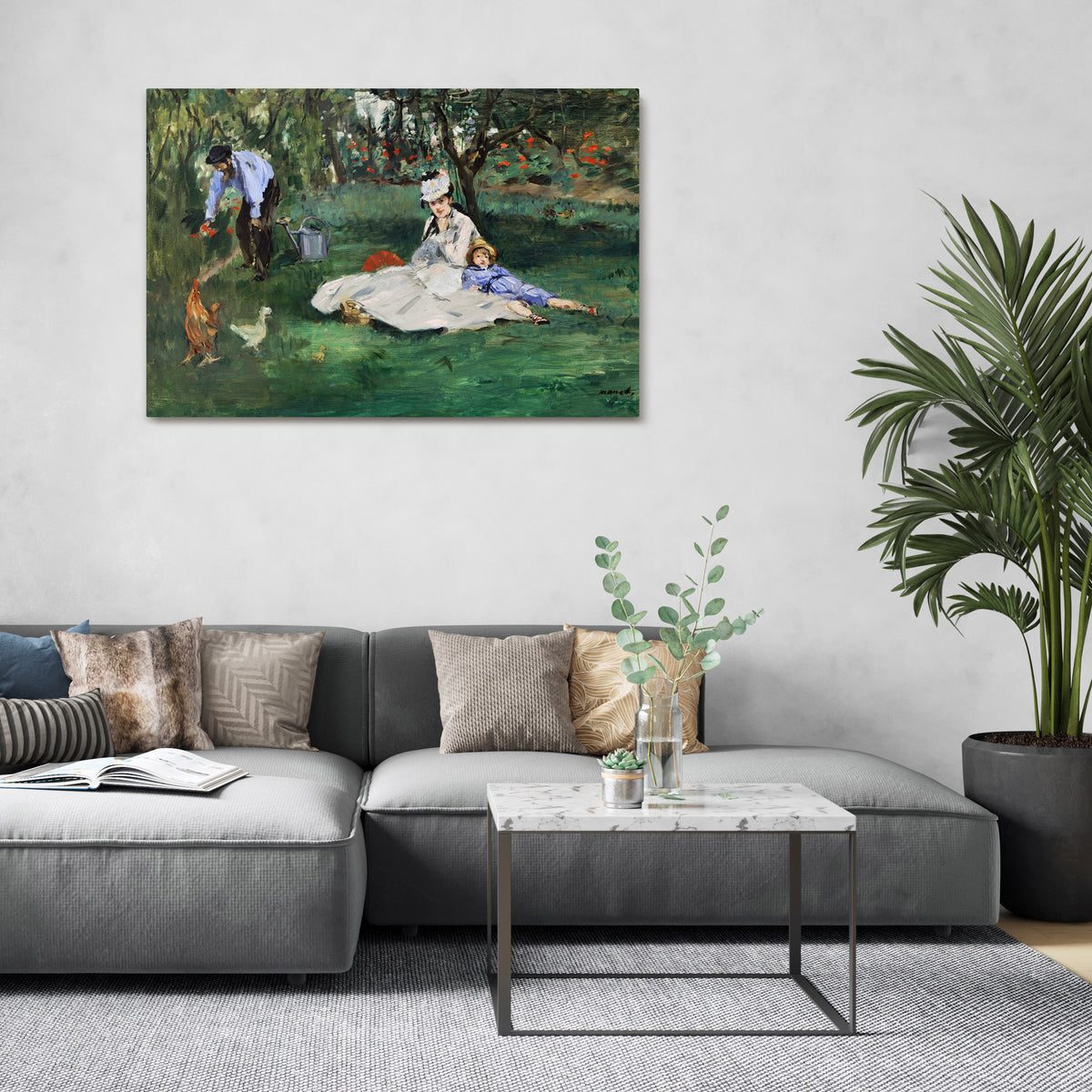 GARDEN OF CHARMS Horizontal Canvas Print