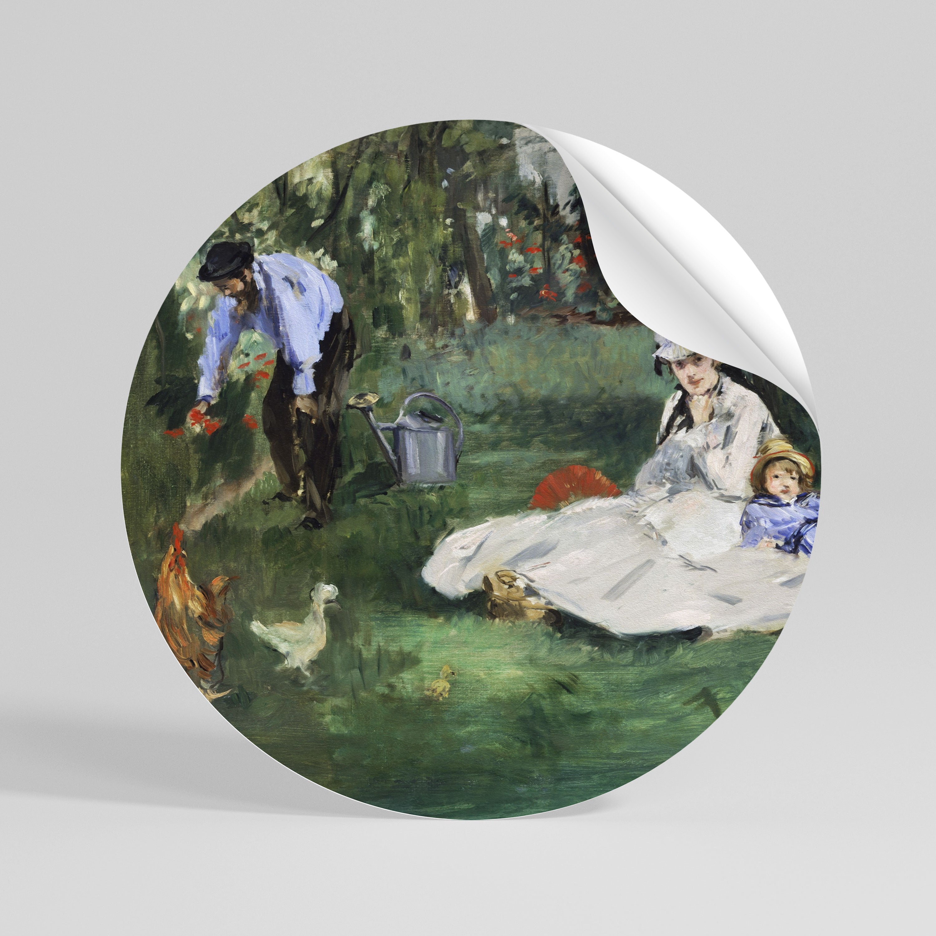 GARDEN OF CHARMS Kulatá samolepka