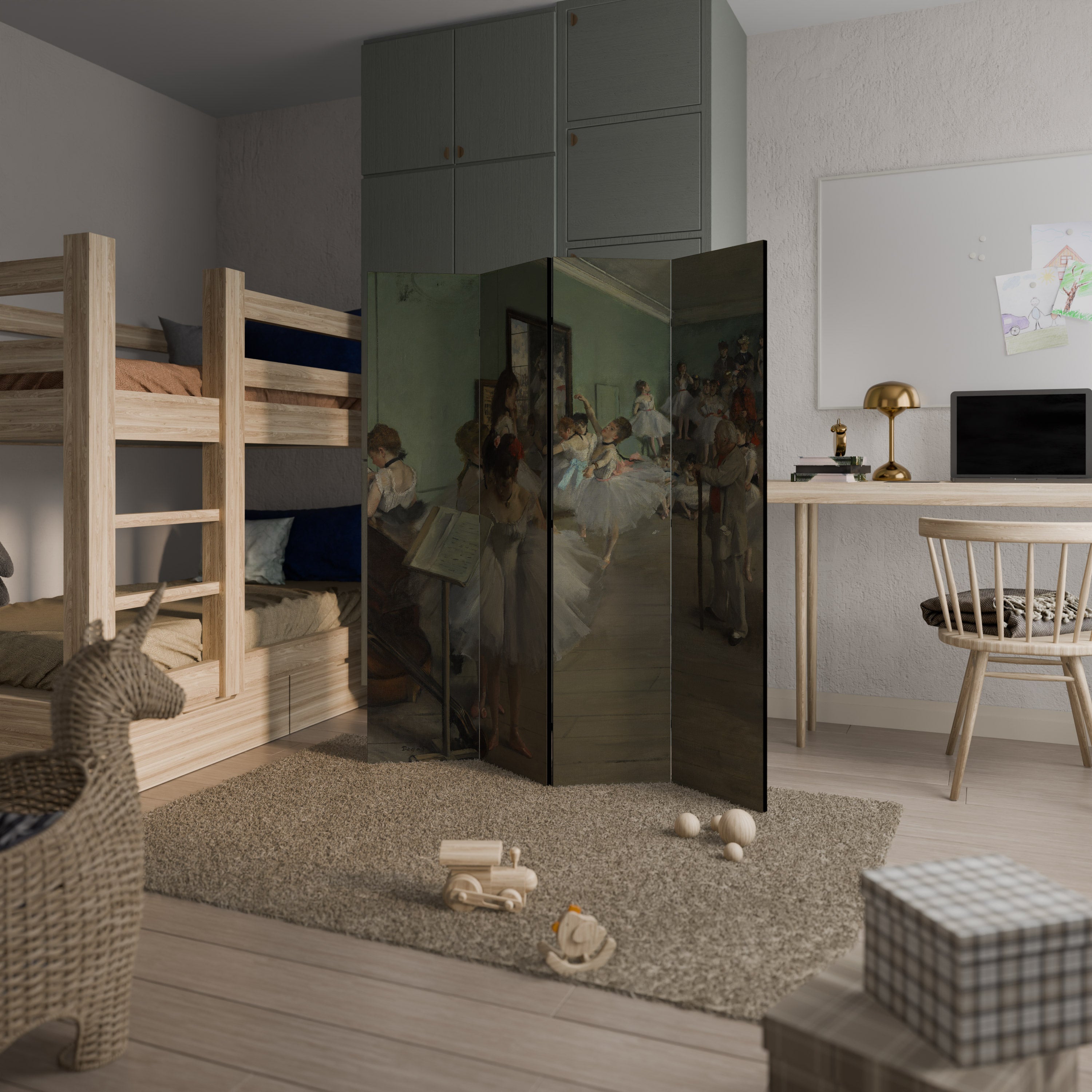 THE DANCE CLASS 4dílný paraván