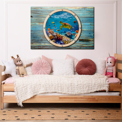AQUA ADVENTURE Horizontal Canvas Print
