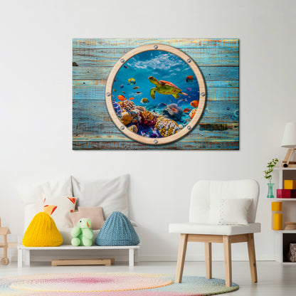 AQUA ADVENTURE Horizontal Canvas Print